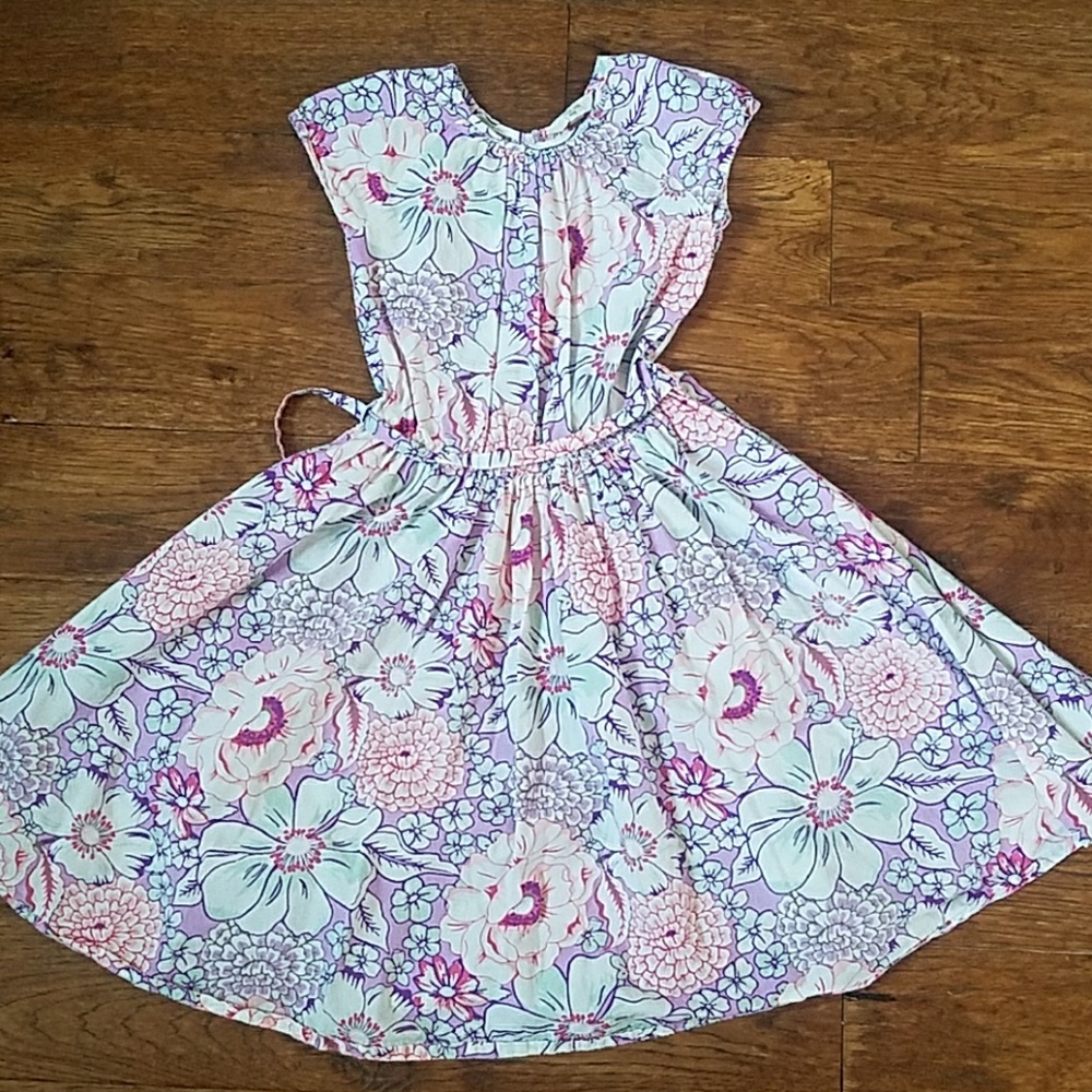 Lands end kids fit and flare dress sz 8